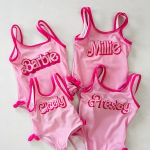 Girls barbie swimsuit hot sale