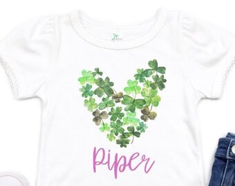 Girls St. Patricks Day Shirt, Baby Girl St Patricks Day, personalized st patricks day shirt, kids st patricks day, toddler st patricks day