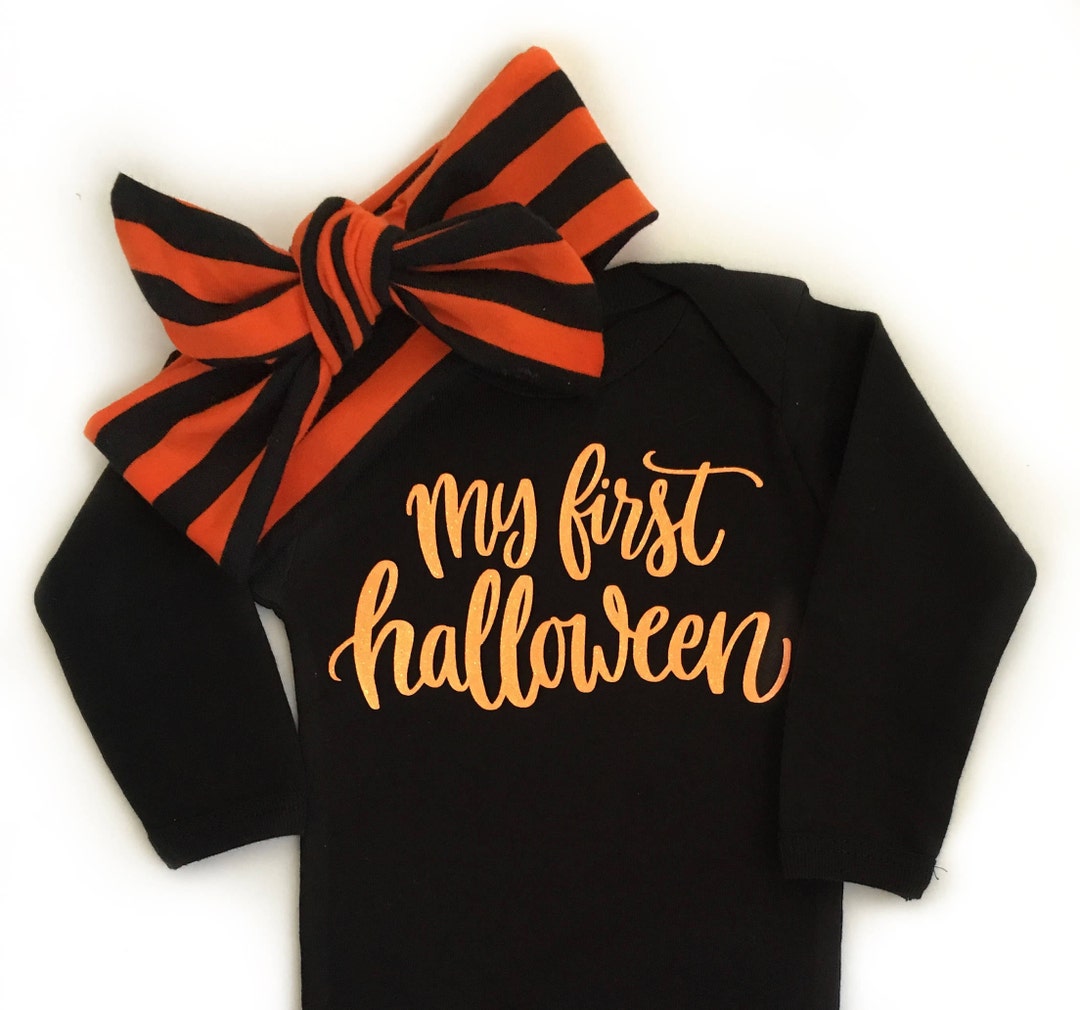 My First Halloween, Baby Girl Halloween Outfit, Baby Halloween Costume ...