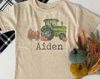 Tractor with Pumpkin T Shirt main image 0