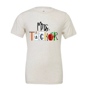 Kids back to school shirt, personalized toddler school shirt, first day of school shirt Adult Oatmeal