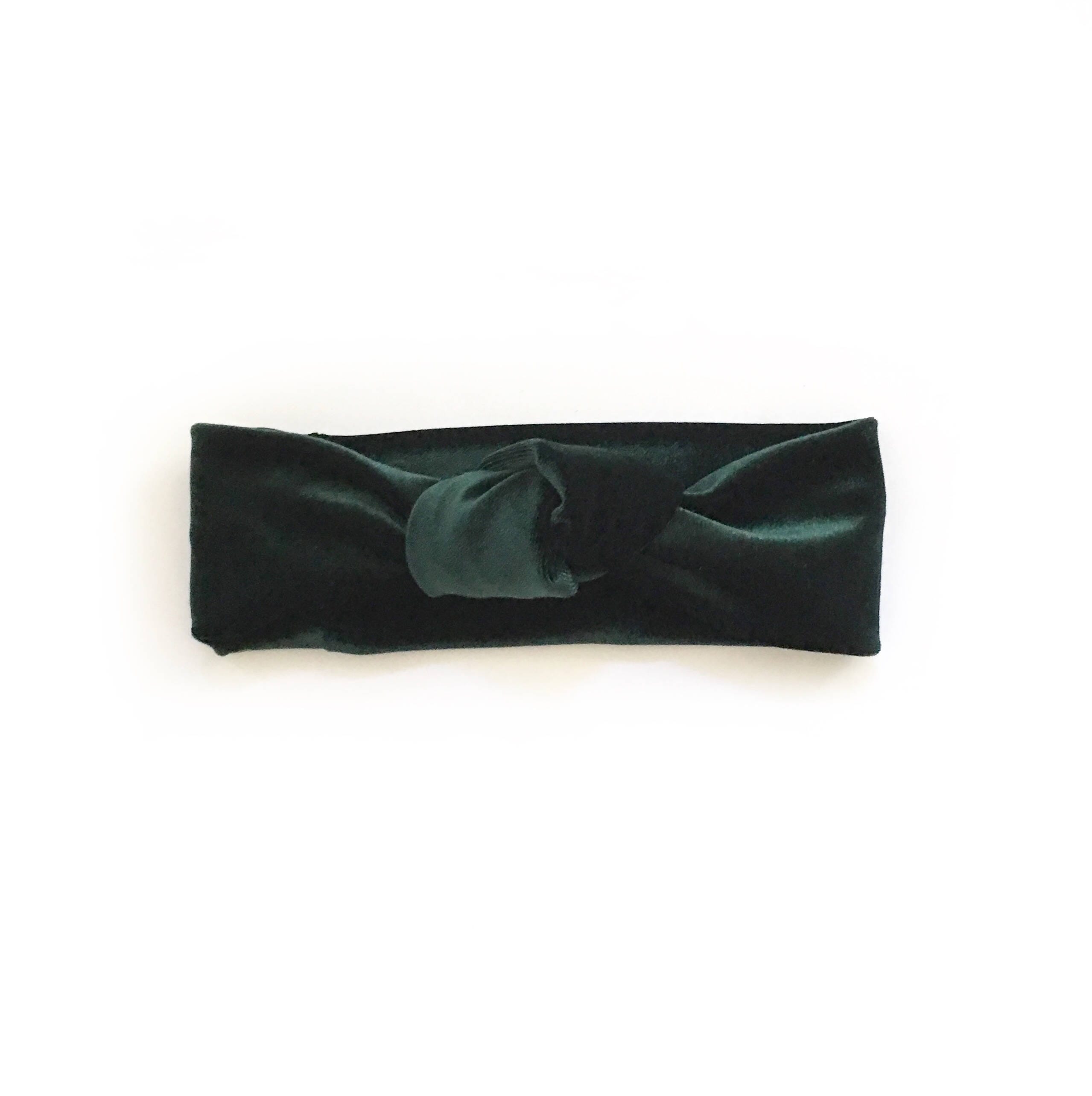 Green Velvet Headband for Girls, Christmas Headband for 