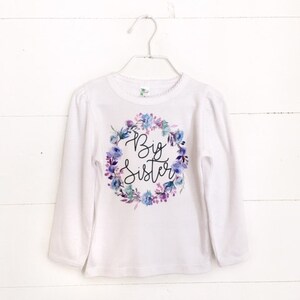 Big Sister Announcement Shirt, Big Sister Gift, Big Sister Shirt, Matching Sibling Shirts, Hospital Shirt for Big Sister, sibling photoshoot