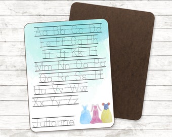 writing in korean practice Preschool personalized dry erase board, penmanship board, toddler handwriting board, preschool number practice, letter tracing board