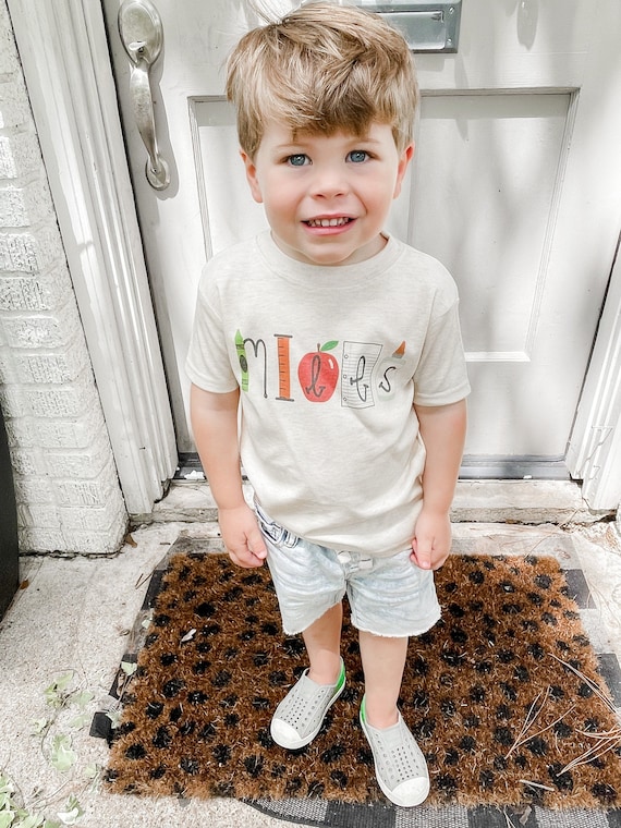 first day of school shirt boy