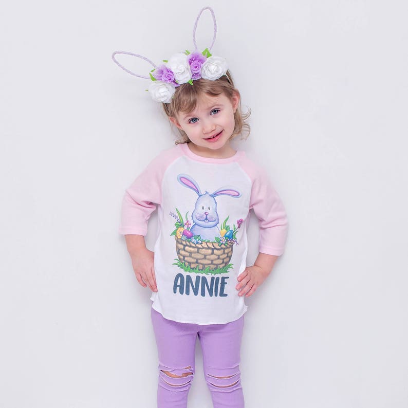 Girls Easter Shirt, Personalized Easter Outfit, Baby Girl Easter, My ...