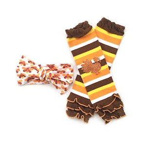 Thanksgiving Headband, Thanksgiving Leg Warmers, Thanksgiving Leggings, Thanksgiving Outfit, Baby Thanksgiving Outfit, Baby Thanksgiving