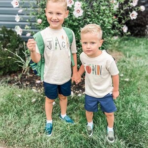 Kids back to school shirt, personalized toddler school shirt, first day of school shirt image 9