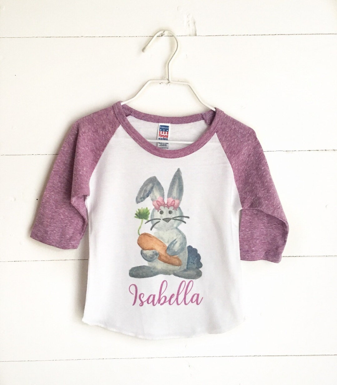 Girls Bunny Shirt, Easter Shirt for Girls, Personalized Easter Shirt