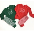 Kids Christmas Pajama inspired loungewear, Toddler Christmas Pajamas, Youth Christmas Pajamas, Christmas PJs, personalized christmas pjs