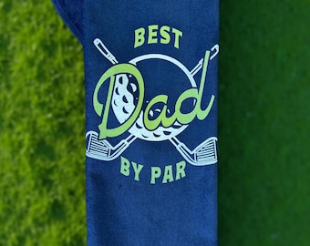 Best Dad By Par Golf Towel – Customizable Father’s Day Gift for Golf Lovers | Personalized Golf Towel for Dads, Grandpas, and Uncles