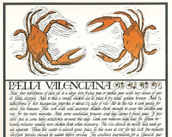Paella Valenciana, David Lance Goines, Recipes Suitable for Framing