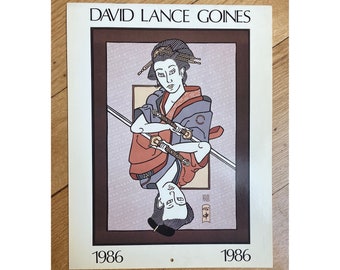 David Lance Goines 1986 Calendar of posters, 14 posters, great condition