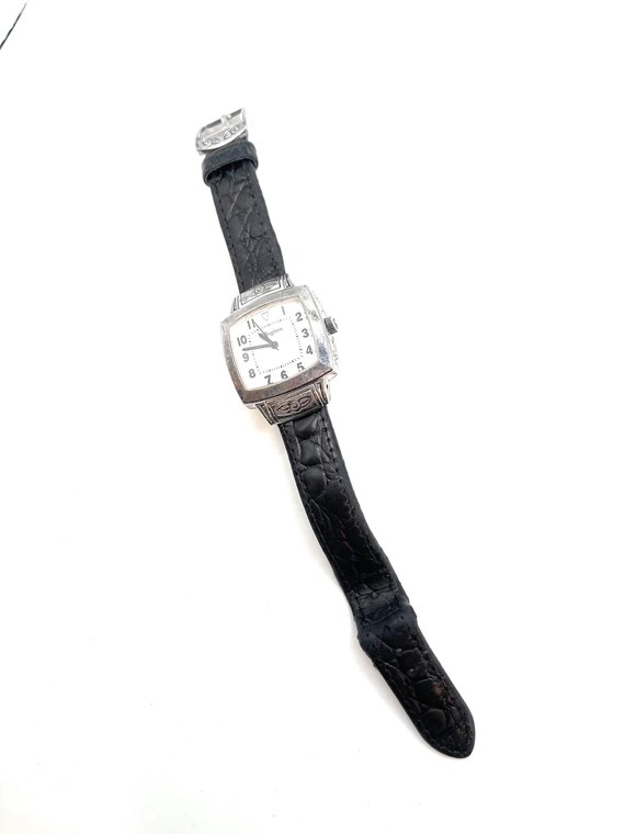 BRIGHTON LADIES WRIST WATCH WITH BLACK LEATHER BAND Orchard Watch Brighton Women main image 4