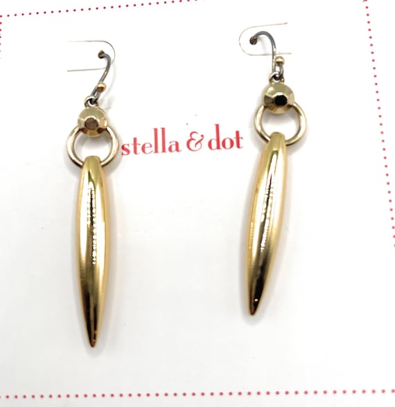 Nahla Gold Drop Stella & Dot Earrings - 2058