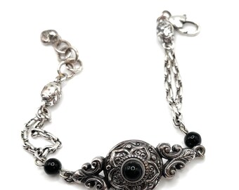 ブライトン ブラックオニキス ブレスレット - 0099