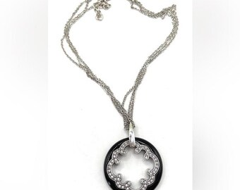 Brighton Imperial Black Pendant Necklace - 0086