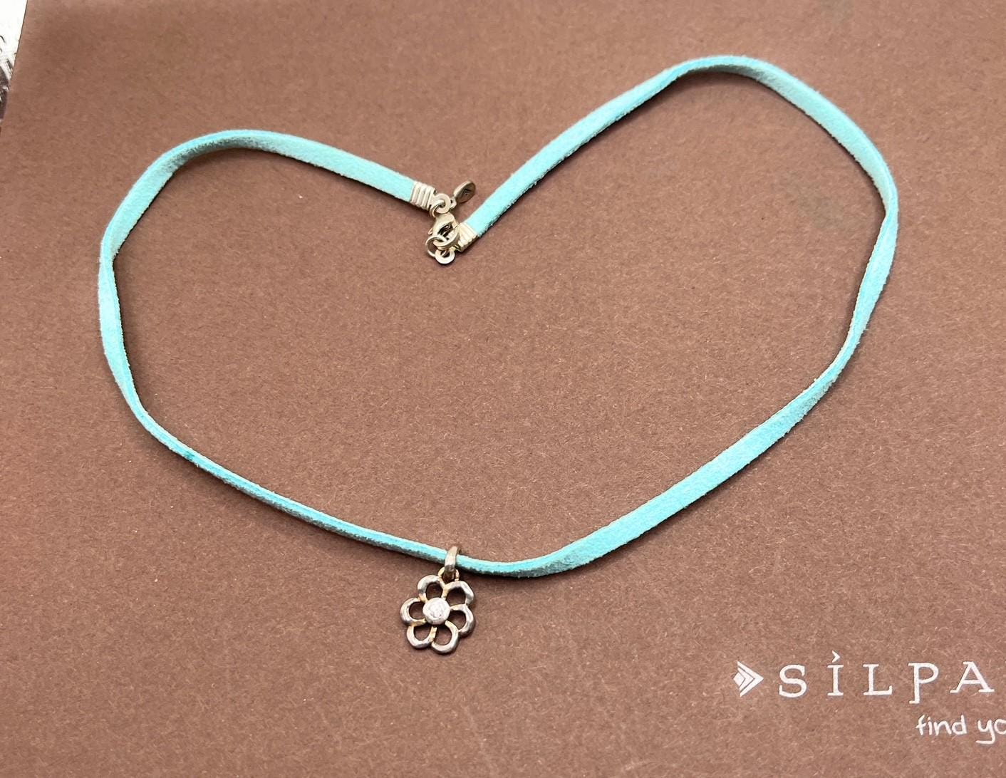 N2406 Retired Silpada Flower Necklace - 14 Inches Long - Etsy