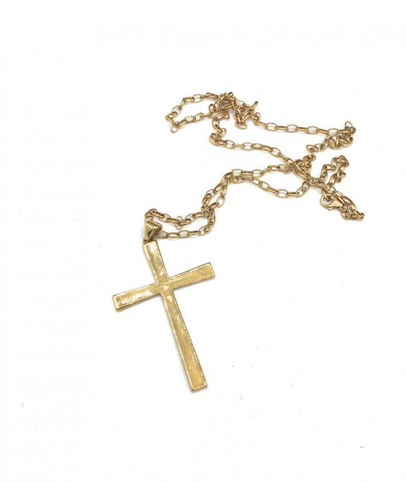 Vintage Bronze Milor Italy Cross Necklace (M20) 4795 - Etsy