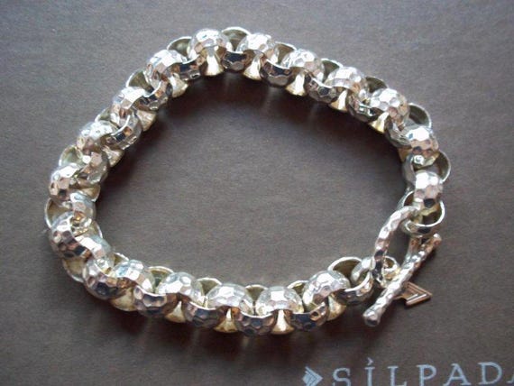 B1610 Silpada Retired Hammered Link