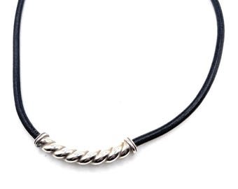 Brighton Black Silver Collar Necklace - 5941
