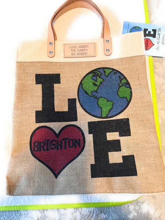 Brighton Love Makes the Earth go Round Earth Tote D30191