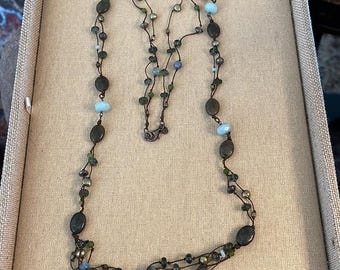 N1890 Retired Silpada Multi-stone Necklace