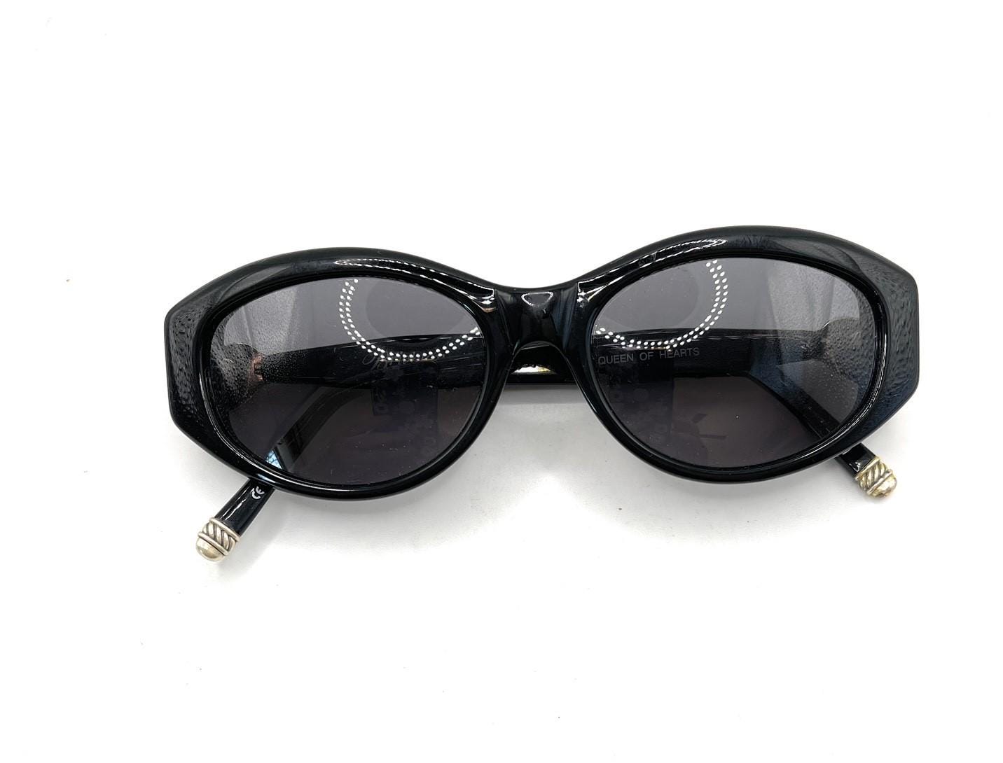 Vintage Brighton Handmade Charmed Hearts Oval Lens Sunglasses BEAD BABE Mardi Gras Sunglasses: Handmade Embellished Heart  main image 3