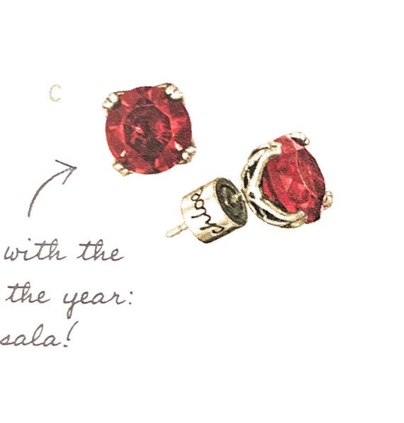 Ruby (July) Stud Chloe + Isabel Earring - E118 RU - image 2