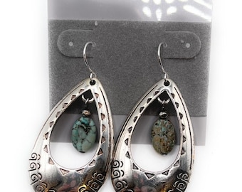 Brighton Santa Fe Southwest Turquoise Earrings - 2470