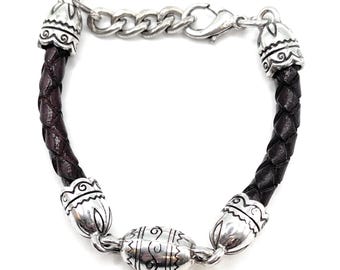 Brighton vintage leren armband - 9276