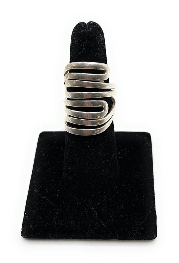 R1532 Silpada Sterling Silver Modern Maze Ring 9