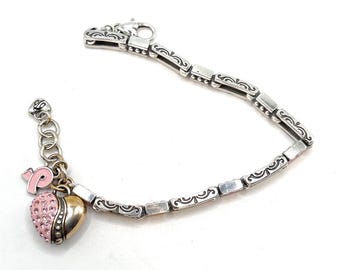 Bracelet à breloques cancer du sein Brighton - 4274