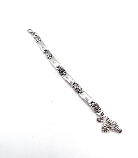 Brighton Tribeca silver plated link bracelet watch Brighton Tribeca Silver Plated Scroll Bar Link Bracelet  main image 3