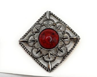 Sarah Coventry Jasper Pin (R26) 8022