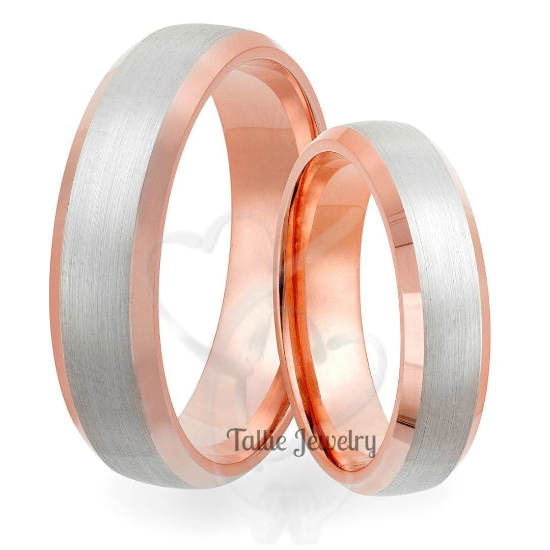 Matching rings for men and women gold & silver Christmas present | Fruugo US