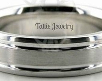 Mens Platinum Wedding Bands, Platinum Mens Wedding Ring, 6mm Satin Finish Platinum Wedding Bands, Platinum Rings, Rings for Men