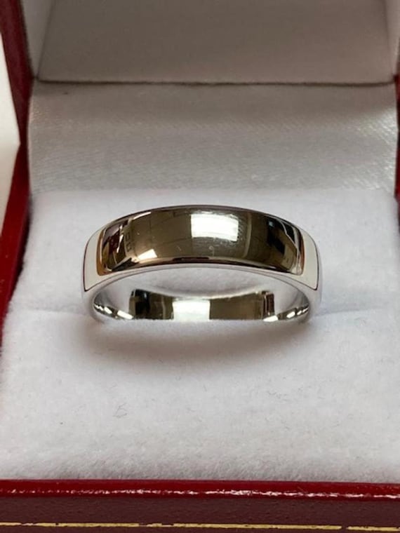 Platinum 5mm Comfort-Fit Wedding Band Ring Size 4.5 - Walmart.com