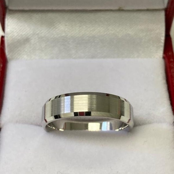 Mens Platinum Rings Etsy