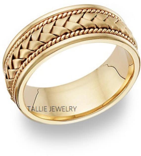 Handmade mens wedding rings discount