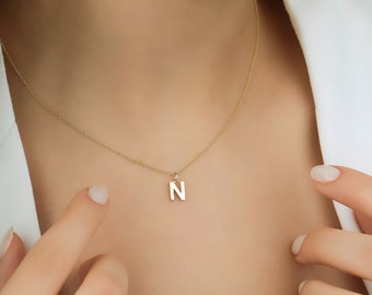 Letter N Necklace - Etsy