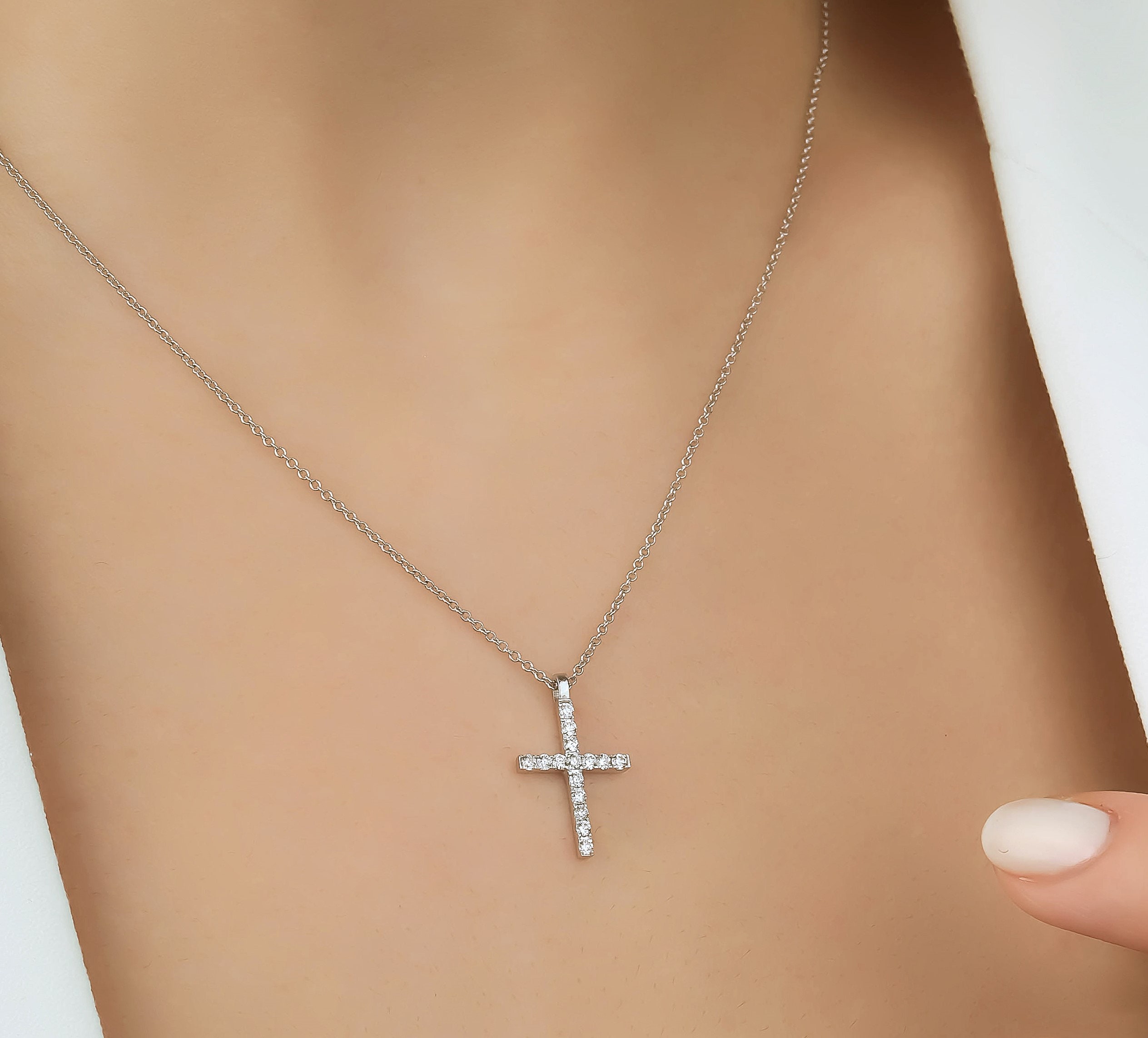 Anne Koplik Jill's Garden Crystal Cross Pendant w/ Chain - QVC.com