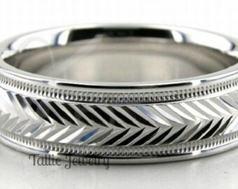 Platinum Wedding Bands, Platinum Wedding Rings, 6mm Shiny Finish Platinum Mens Wedding Bands, Rings for Men, Platinum Rings