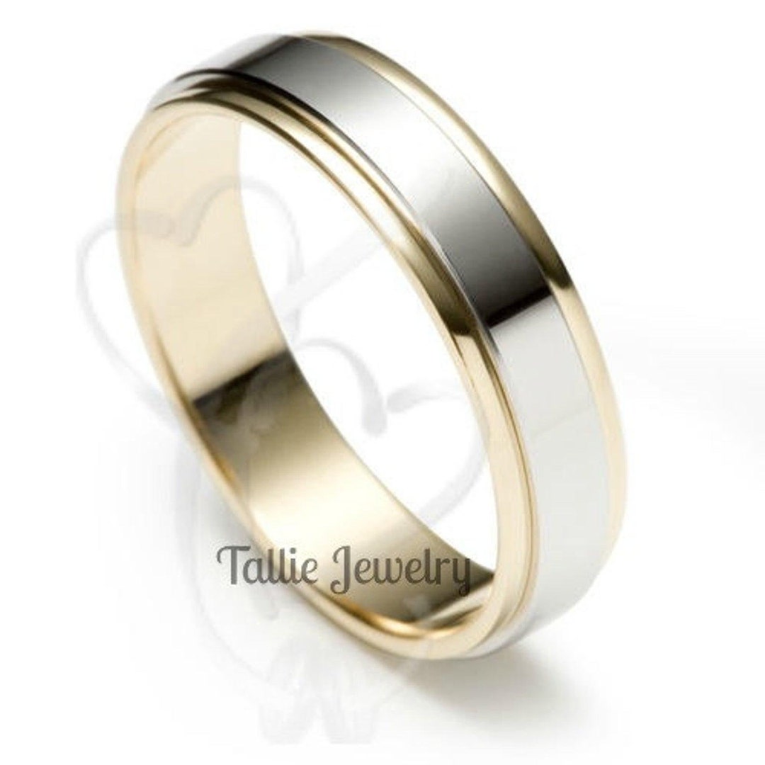 Platinum and hotsell gold wedding band
