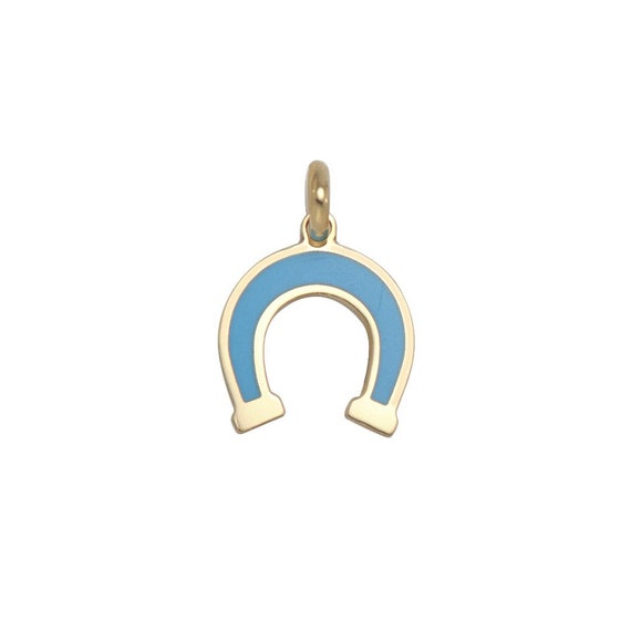 Turquoise horseshoe shop necklace