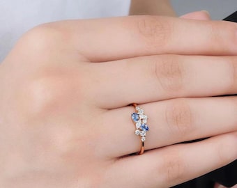 Sapphire & Diamond Ring