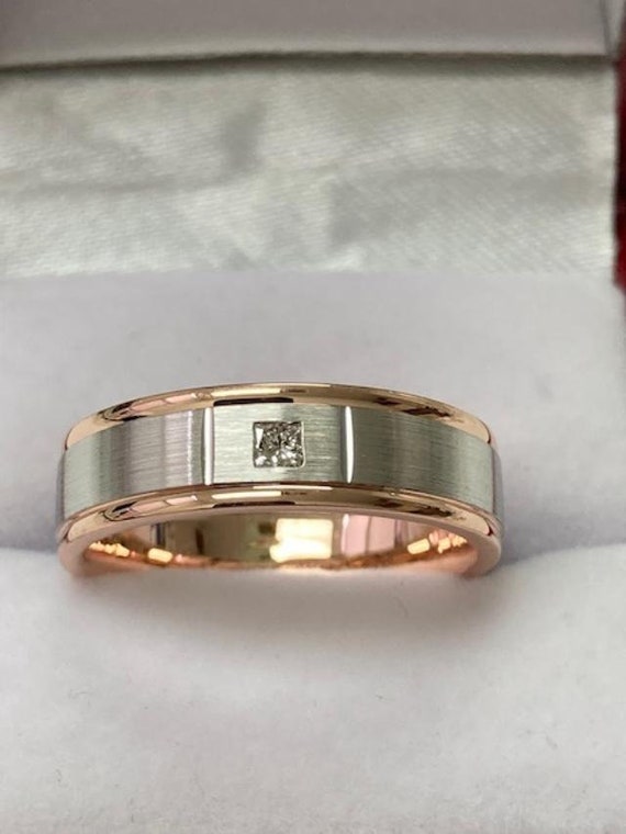 Mens Two Tone Wedding Rings Deals | bellvalefarms.com