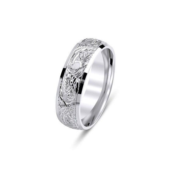 18 carat white gold wedding ring discount