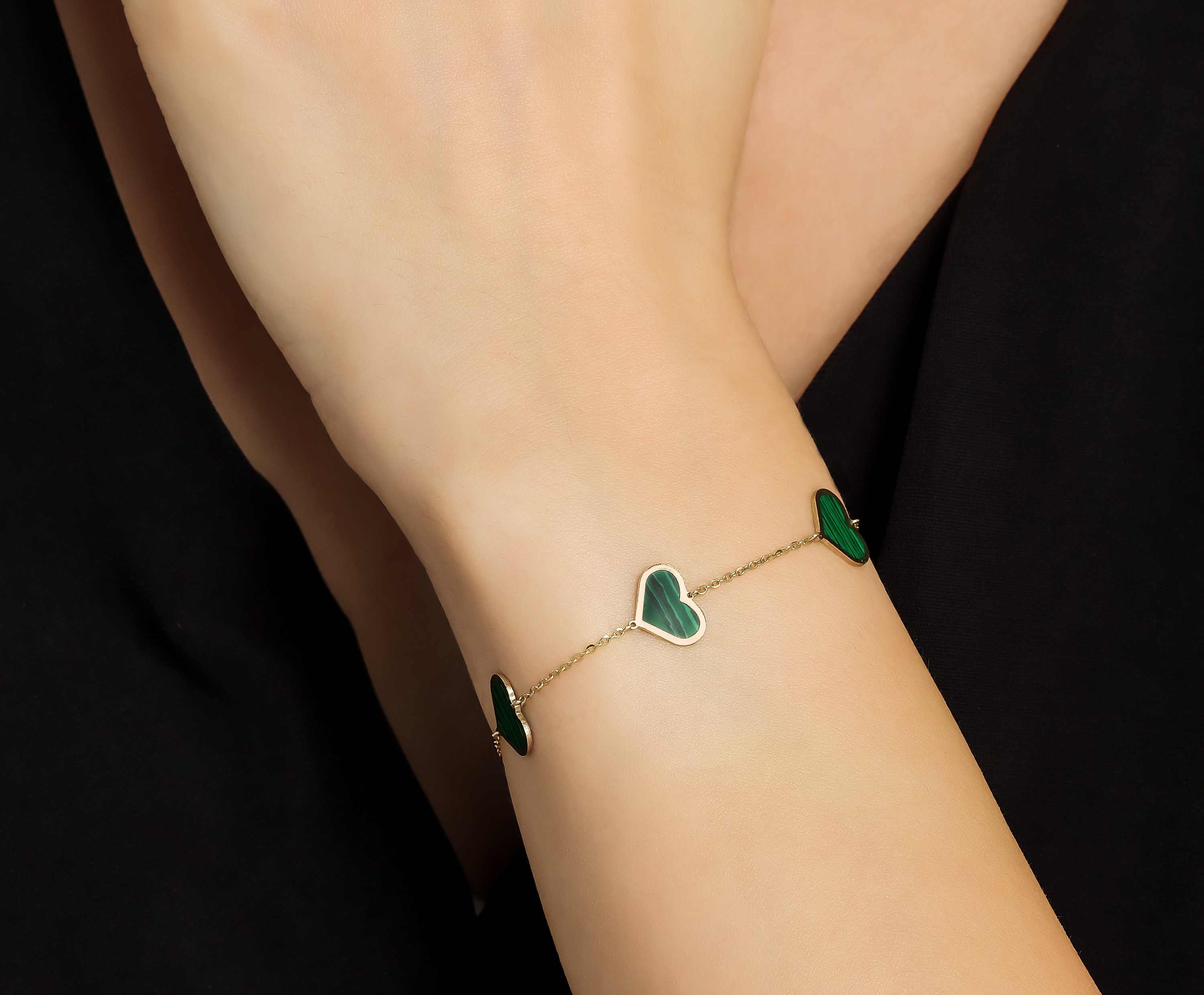 AMARA CLOVER BRACELET GREEN