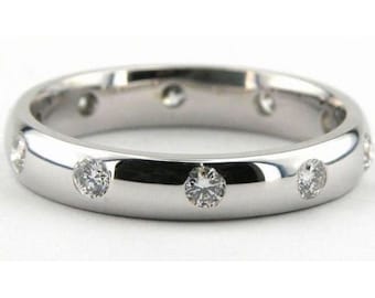 Platinum Diamond Wedding Band, Platinum Diamond Wedding Ring, Mens & Womens  Diamond Platinum Wedding Rings, Diamond Wedding Bands